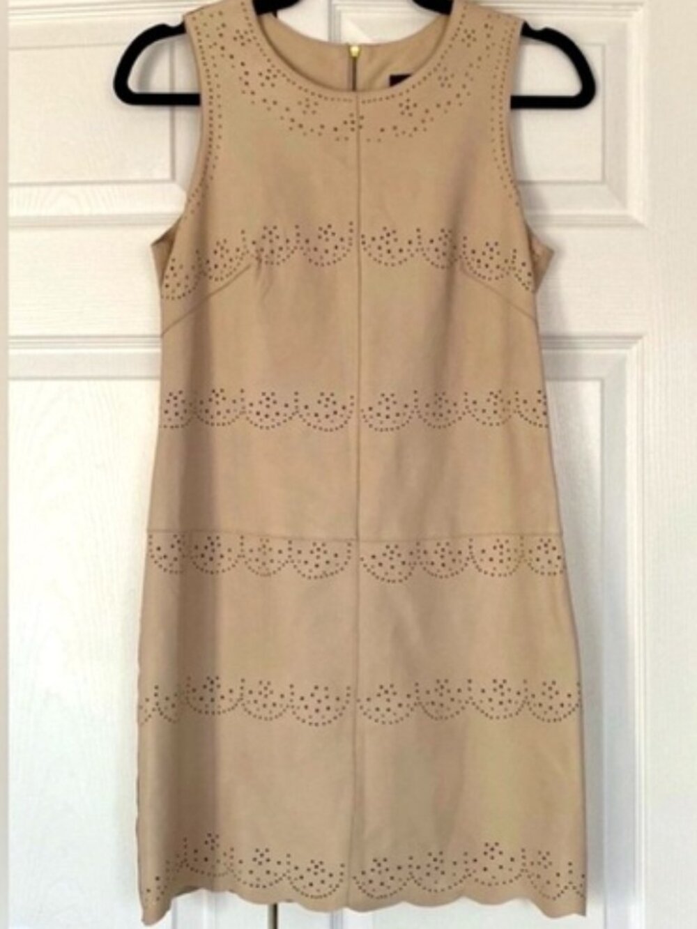 French Connection Dress sleeveless mini real leather Pavlova Dress size 4